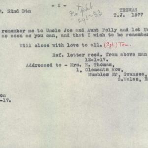 Soldier packet page