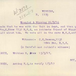 Soldier packet page