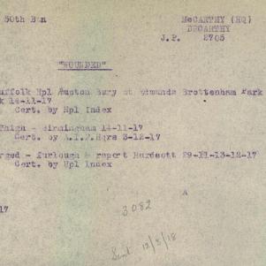 Soldier packet page