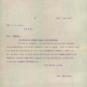 Soldier packet page