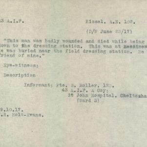 Soldier packet page