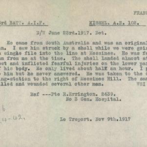 Soldier packet page