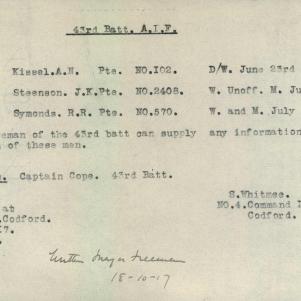 Soldier packet page
