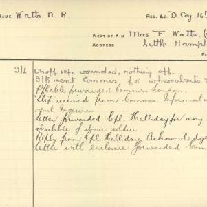 Soldier packet page