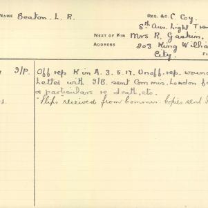 Soldier packet page