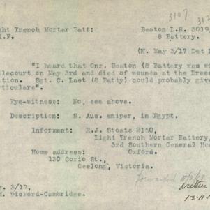 Soldier packet page