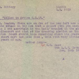 Soldier packet page