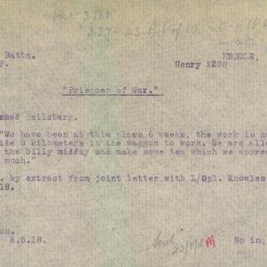 Soldier packet page