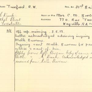 Soldier packet page