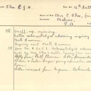 Soldier packet page