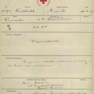 Soldier packet page