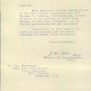 Soldier packet page