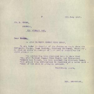 Soldier packet page