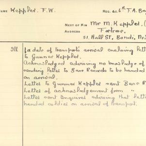 Soldier packet page