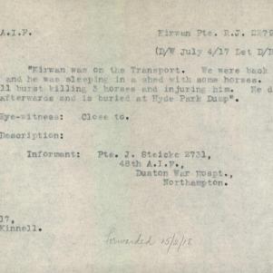 Soldier packet page