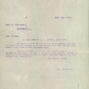 Soldier packet page