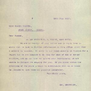 Soldier packet page