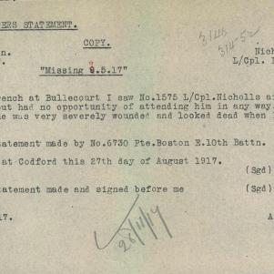 Soldier packet page