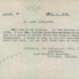 Soldier packet page
