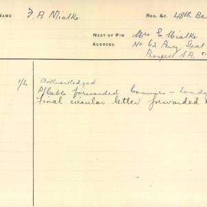 Soldier packet page