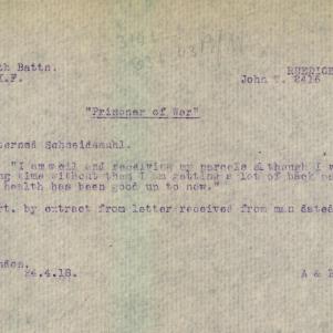 Soldier packet page