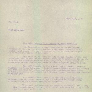 Soldier packet page