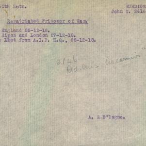 Soldier packet page