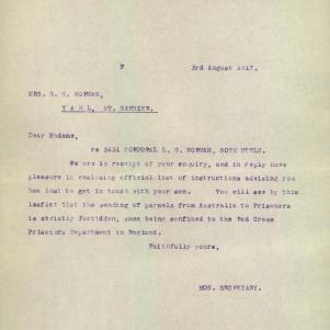 Soldier packet page