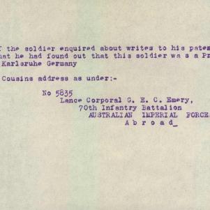 Soldier packet page