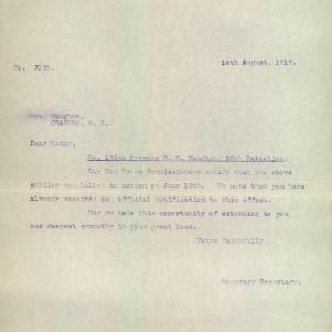 Soldier packet page