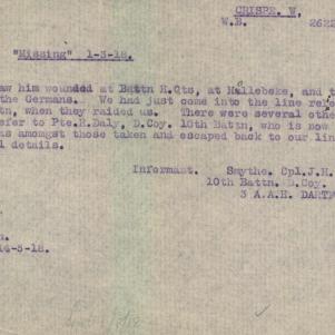 Soldier packet page