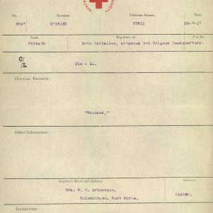 Soldier packet page