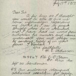 Soldier packet page