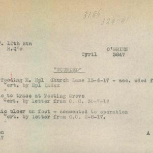 Soldier packet page