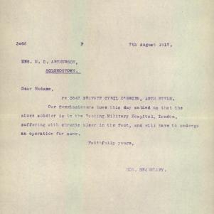 Soldier packet page
