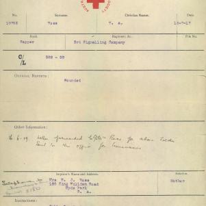 Soldier packet page