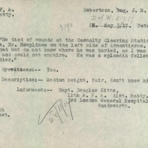 Soldier packet page