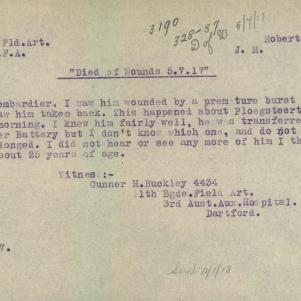 Soldier packet page