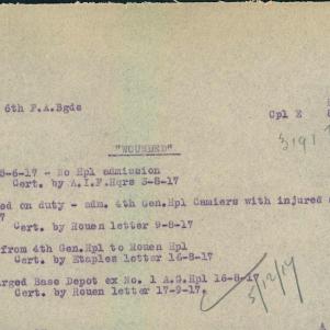 Soldier packet page