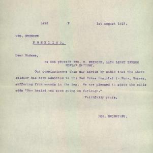 Soldier packet page