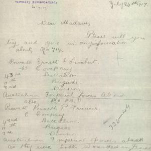 Soldier packet page