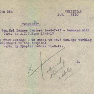 Soldier packet page