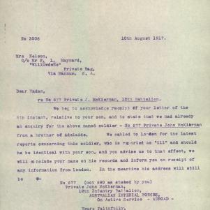 Soldier packet page