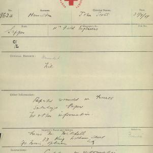 Soldier packet page