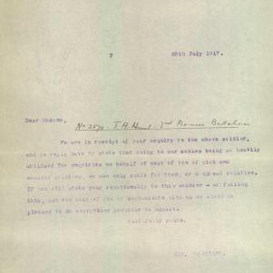 Soldier packet page