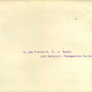 Soldier packet page
