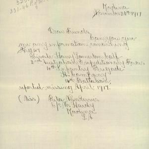Soldier packet page