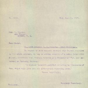 Soldier packet page