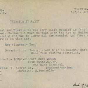 Soldier packet page