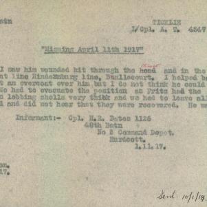 Soldier packet page